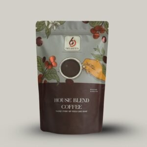 6Degrees House Blend Coffee Beans – 80:20 Arabica & Robusta
